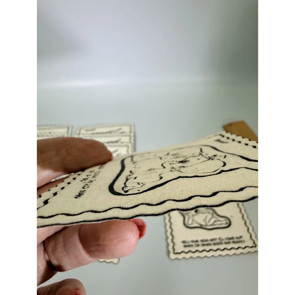 Vintage Eggbert Humorous Baby Cartoon Cocktail Napkins Set Of 15 Scalloped Edge